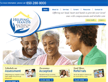 Tablet Screenshot of helpinghandshealthcare.net